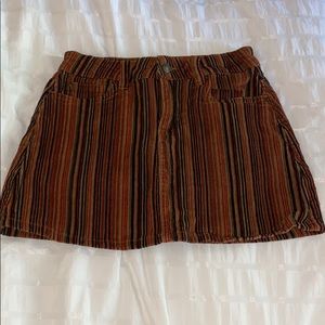 corduroy mini skirt
